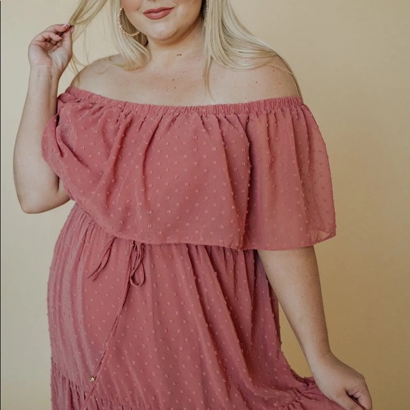 Baltic Born Mauve Swiss Dot Maternity Dress Large - Picture 8 of 12